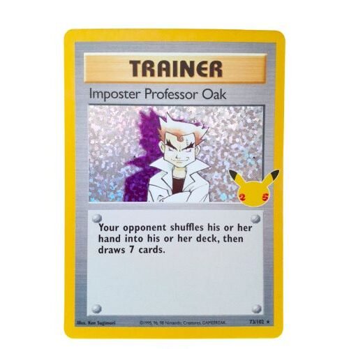 Pokemon TCG Celebrations Imposter Professor Oak 73/102