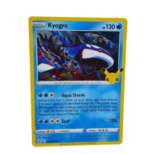 Pokemon TCG Celebrations Kyogre 3/25