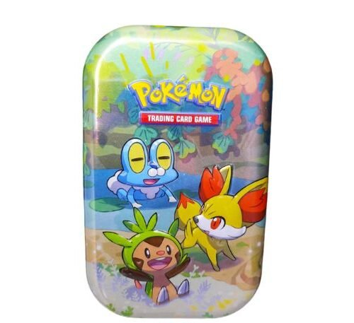 Pokemon TCG lege mini tin Chespin, Fennekin en Froakie