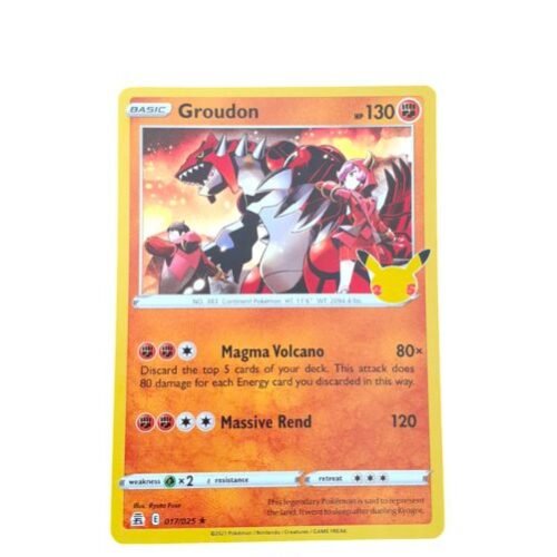 Pokemon TCG Celebrations Groudon 17/25