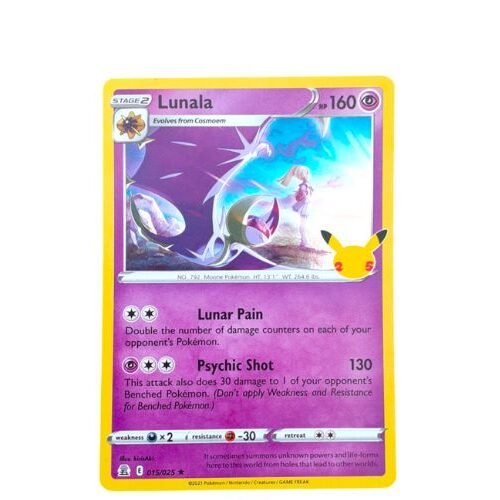 Pokemon TCG Celebrations Lunala 15/25