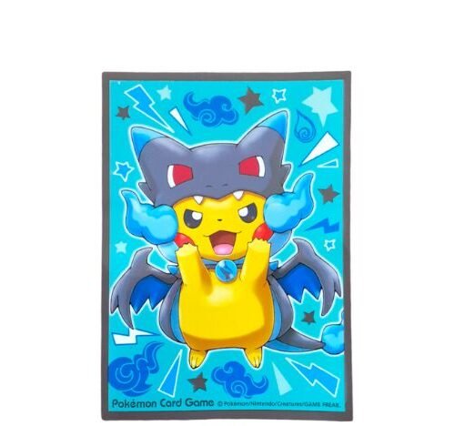 Pokemon TCG Pokemoncenter 2016 Poncho Pikachu Mega Charizard sleeve