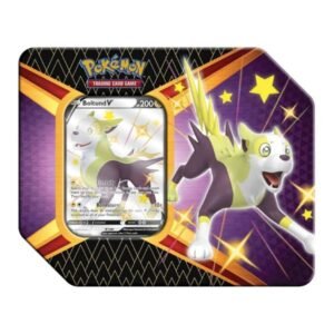 Lege Shining Fates tin met Boltund V op het deksel