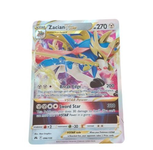 Pokémon TCG Crown Zenith Zacian Vstar 96/159