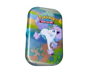 Lege mini tin met Galarian Ponyta, groot vooraanzicht