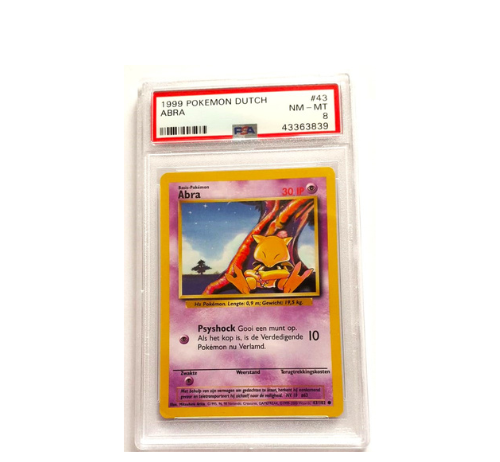 Nederlandse Abra 43/102 Base Set PSA 8