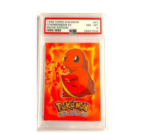 Charmander 4 Movie editie Topps PSA 8