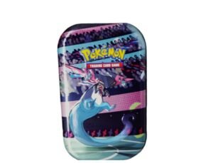 Lege mini tin met Dragapult op het deksel, vooraanzicht
