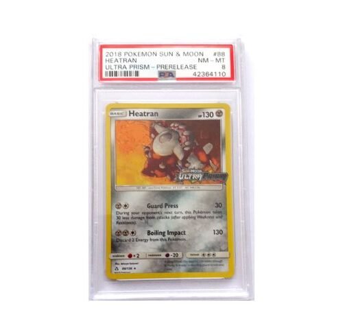 Heatran pre release 88/156 Ultra prism psa 8