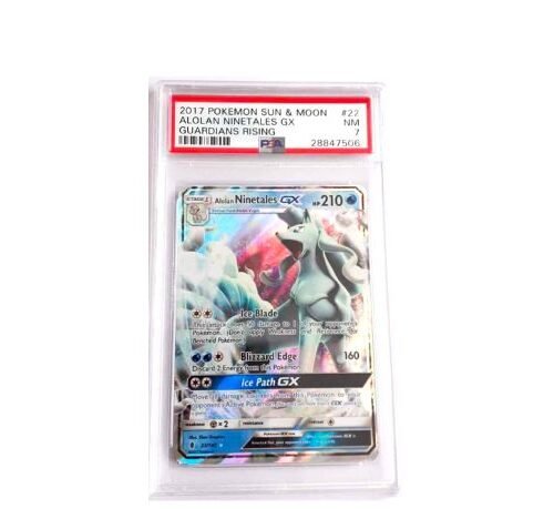 Alolan Ninetales GX Guardians Rising PSA 7