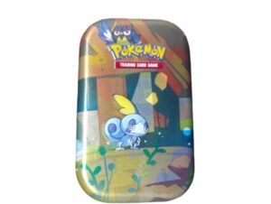 Lege mini tin met Sobble en Rookidee, vooraanzicht