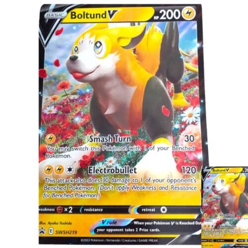 Boltund V SWSH 219 Jumbo Pokemonkaart