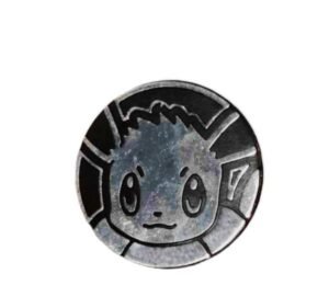 Pokemon zilveren Eevee munt