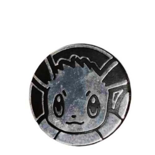 Pokemon zilveren Eevee munt