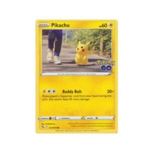 Pokémon-kaart Pikachu 27/78 uit de Pokémon GO-set met de aanval Buddy Bolt