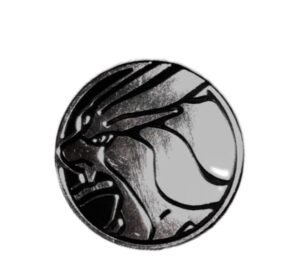 Pokemon zilveren Suicune munt