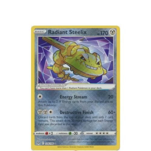 Pokemon TCG Lost Origin Radiant Steelix 124/196