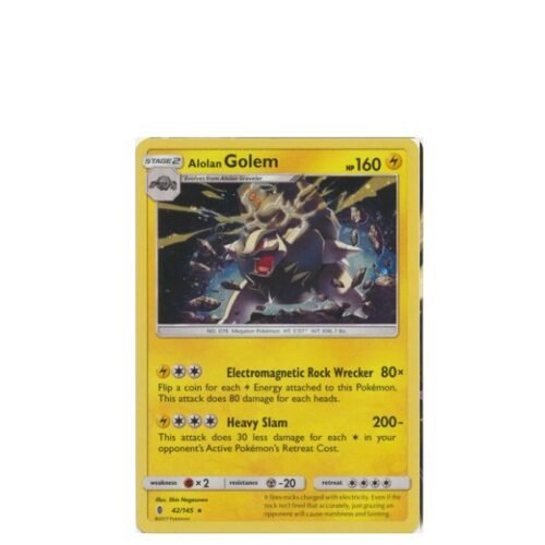Alolan Golem 42/145 Sun en Moon promo