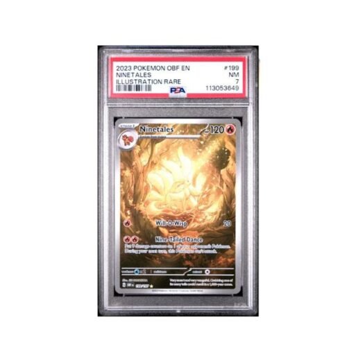 Ninetales Obsidian Flames PSA 7