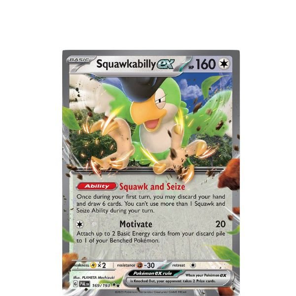 Squawkabilly ex 169/193 Paldea Evolved 1 Squawkabilly ex 169/193 Paldea Evolved