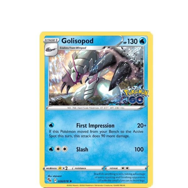 Golisopod 26/078 Pokemon GO 1 Golisopod 26/078 Pokemon GO