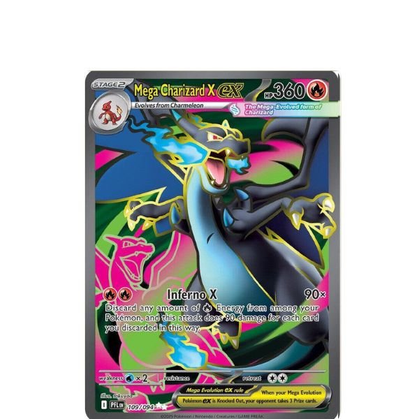Mega Charizard X ex 109/094 Phantasmal Flames 1 Mega Charizard X ex 109/094 Phantasmal Flames