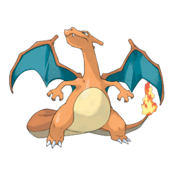 De vliegende Pokémon Charizard